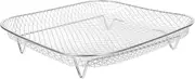 SOLUSTRE Square Air Fryer Rack Grilling Tray for Indoor Cooking Mesh Design for Oil Drainage for Chicken and Vegetables and Easy to Clean