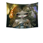 Oaken Mead Magical Fairy Maiden with Witchy Chalice Tapestry