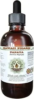 Papaya Alcohol-Free Liquid Extract, Organic Papaya (Carica Papaya) Dried Leaf Glycerite Natural Herbal Supplement, Hawaii Pharm, USA 2 fl.oz