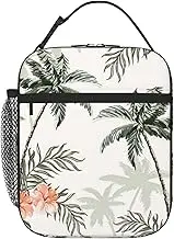 Insulated Lunch Bag Lunch Box for Women Men Tropical Palm Trees Lunchbox Lunch Tote Bag for Work Picnic