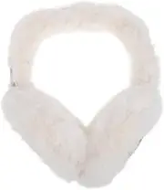 [GAROZATION] Faux Fur Earmuffs Ear Covers for Winter Soft Ear Warmers for Outdoor Activities Frostbite Protection Cute and Stylish Design White