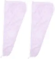 Healvian 2pcs Dry Hair Cap Wrap Head Scarf Hair Drying Towel Fast Drying Towel Quick Dry Head Turban Makeup Hair Towel Hair Fast Drying Hat Hair Dry Hat Coral Fleece Purple