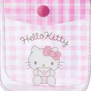 【震撼精品百貨】Hello Kitty_凱蒂貓~日本SANRIO三麗鷗 KITTY透明扣式零錢包附愛心扣環*76315