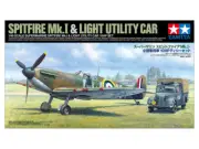 Tamiya 1/48 Supermarine Spitfire Mk.I & Light Utility Car Model Kit 25211