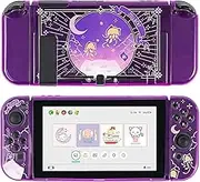 GeekShare Soft TPU Protective Case Slim Cover Case Compatible with Nintendo Switch and Joy Con - Shock-Absorption and Anti-Scratch -Jellyfish Cat