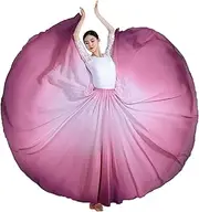 [ORIDOOR] 720 Degree Gradient Long Skirt Modern Dance Classical Ballet Lyric Dance Long Skirt