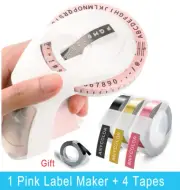 DYMO Embossing Label Maker Labeller Organiser Xpress +6 Multi Colour Tapes 3/8''