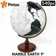 3D Puzzle Globe 9" MARBLE EARTH on stand 540pc Educational PINTOO Puzzles A3488