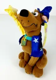 NWT Vintage 2002 Cartoon Network Scooby-Doo Wizard Costume with Wand 11" Plush