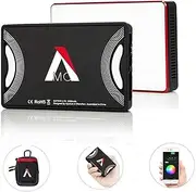 Aputure AL-MC On-Camera Video Light with RGB TLCI/CRI 95+, 3200-5600K Adjustable, 0-100% Stepless Dimming, Wireless App Control,9 Pre-Programmed Lighting Effect Mode