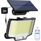 200 LED Solar Flood Light Motion Sensor Security Wall Yard Garden Outdoor Lamp