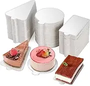 Dicunoy 300 PCS Mini Cake Boards - 3" Silver Mousse Dessert Displays Base Tray, Cupcake Cake Plates for Parties, Wedding, Birthday, Restaurant Buffet, Round, Triangle, Rectangular