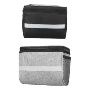 Bicycles Handlebar Bag with Reflective Strips Front Handlebar Storage Pouches