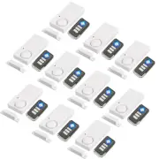 10 Wireless Window Door Open Entry Alarm Magnetic Sensor 113dB Anti-Theft Remote