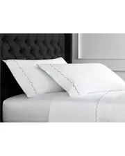 Melange Home T600 Scallop Embroidered Sheet Set