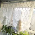 Embroidery Flower Screens Modern Voile Tulle Sheer for Windows Flower Curtains