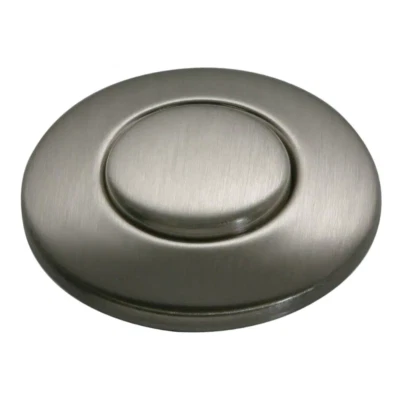 Sink-Top Air Switch Push Button in Satin Nickel for Insinkerator Garbage Disposa