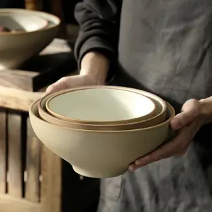 日式拉面碗 創意深碗拉面碗 大小號面條碗餛飩餃子湯面碗 刀削面碗高腳陶瓷碗【HZ66715】