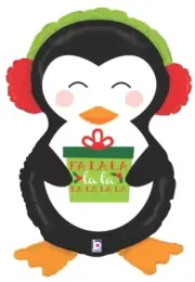 Set of 3 Betallic Christmas Winter 34" Penguin Shape Balloon New Free Ship
