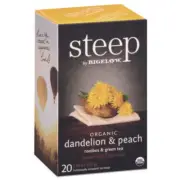 Bigelow Steep Tea, Dandelion And Peach, 1.18 Oz Tea Bag, 20/box RCB17715 BIGELOW