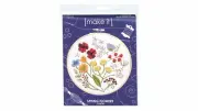 Make It SPRING FLOWERS Traced Linen Cross Stitch Kit - 585244, Tracked PosT