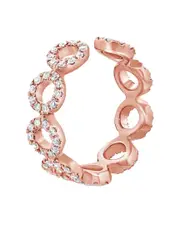 Diana M. Fine Jewelry 14K Rose Gold 0.25 ct. tw. Diamond Cuff Earring