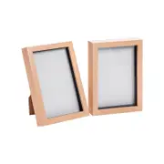 Nicola Spring Shadow Box Frames - A5 (6 x 8") - Light Wood - Pack of 2