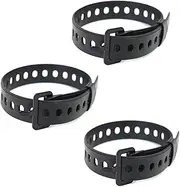 [Fhandong] Rubber Cargo Strap Rubber Tension Strap, 3Pcs Rubber Tension Strap Cargo Belt Rubber Utility Strap,Rubber Utility Strap Rubber Cargo Strap,Rubber Cargo Strap Industrial Clutch Tension Strap,Black