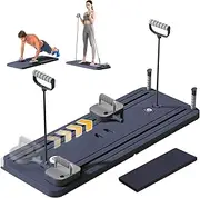 Rantizon Ab Roller Board - Pilates Board Full-Body Workout Trainer with Automatic Rebound - Ideal for Core Strength and Abdominal Training - Durable Pilates Board for Men and Women, Home and Gym Us
