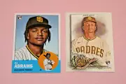 CJ ABRAMS (2) RC 2022 ARCHIVES #67 ALLEN GINTER #226 SAN DIEGO PADRES