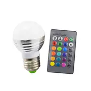 2 Sets E27 RGBW LED Light Color Changing Lamp Bulb + Remote AC 85-265V