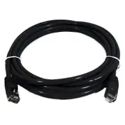 8WARE Cat6a UTP Ethernet Cable 0.5m 50cm Snagless Black
