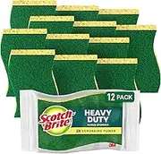 Scotch-Brite Heavy Duty Scrub Sponge, Powerful Scrubbing for Stuck-on Messes, 12 Scrub Sponges
