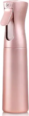 Empty Spray Bottles, Continuous Spray Bottle for Hair, 10 Oz Rose Gold Spray