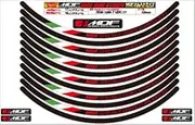 MDF RIM-10M-T1BK-10 Rim Stripe, Tricolor Type, Black, 0.4 inches (10 mm) Wide, 10 Inches