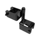 FORTRESS Fence Gate Opener Hinge Steel Gloss Black Powder-Coated Finish, Pair