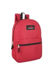 Lot of 24 Wholesale Bulk 17" School Backpacks Trailmaker Red