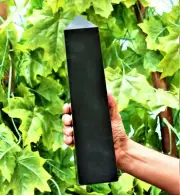 Huge 315MM Black Tourmaline Quartz Crystal Healing Energy Decor Stone Tower