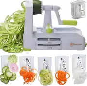 5-Blade Vegetable Spiralizer: Strongest-Heaviest Spiral Slicer, Best Veggie Past