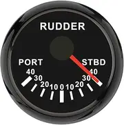 ELING 52mm Rudder Angle Indicator Meter Gauge with 7 Colors Backlight 0-190ohm 12V 24Volts for Marine Sailboat Yachts