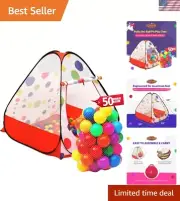 Durable Enclosed Ball Pit Play Tent with Washable Material - Safe Playtime
