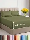 Extra Deep Pocket Sheets - 4 Piece Sheet Set - King Size Sheets Deep Pocket -
