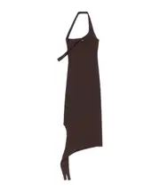 Courrèges Undressed Light Knit Dress S,XS,L,M chocolate-colored