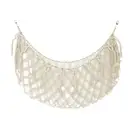 Storage Pouch Stuffed Toy Organizer Net Bag Hammock with Capacity Tassels Design