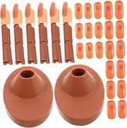 Beatifufu Adjustable Manicure Practice Hand Model Realistic Jointed Fingers Stand Nail Art Training Kit for Beginners