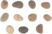 SHINEOFI DIY Hand-Painted Rocks Kit 10pcs Stones with Bracket Stones for Painting Natural Pebbles 2-4cm Kids Adults Creative Art