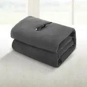 150x110cm Giselle Electric Heated Blanket Car Throw Rug Grey