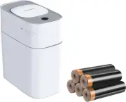 Sensor Bathroom Trash Can with Drawstring Small Trash Bags (75 Count)