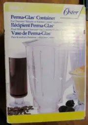 5 Cup Square PERMA-Glass Jar Replacement Part KITCHEN CENTER Osterizer Blender