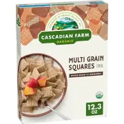 Cascadian Farm Organic Multi Grain Squares Cereal 12.3 oz